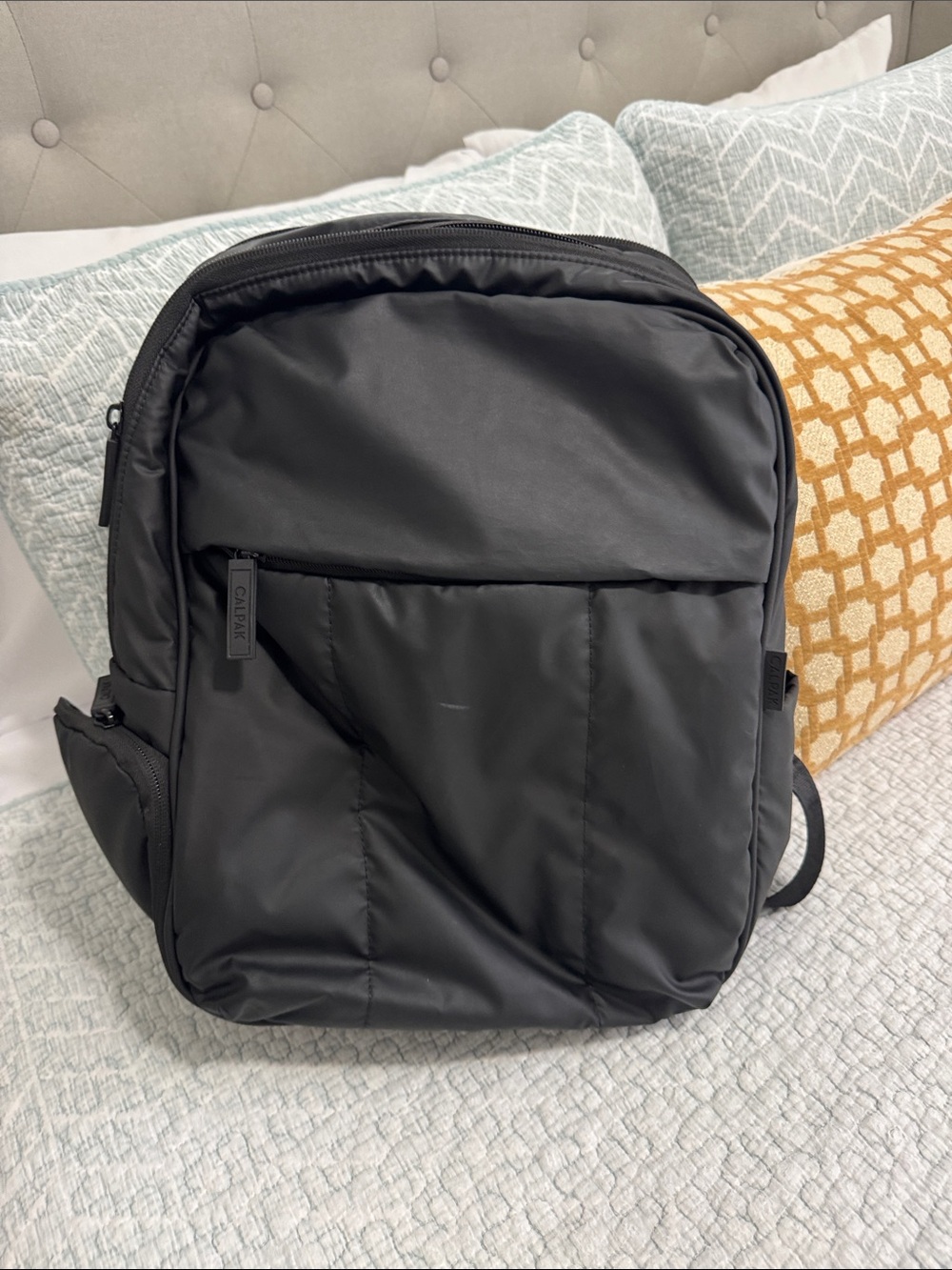 Calpak Black Everyday Backpack - Sleek Lightweight Carry